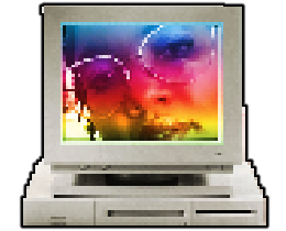 Albi's face in a computer